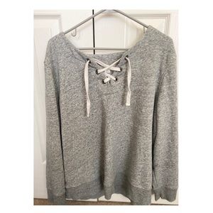 Women’s Old Navy lace up long sleeve shirt